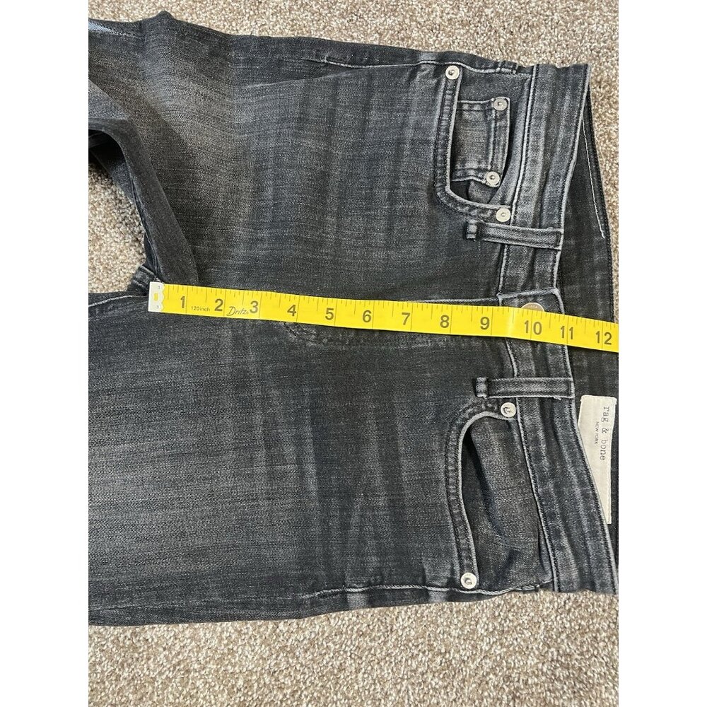 Rag & Bone Women Nina High Rise Ankle Cigarette Jeans size 27 Stretch Zipper - Picture 6 of 13